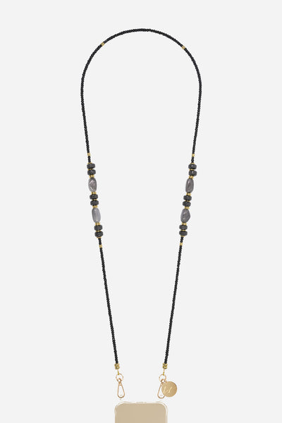 Chaine Longue Chiara Noir 120 cm