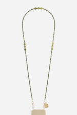 Chaine Longue Iris Kaki 120 cm