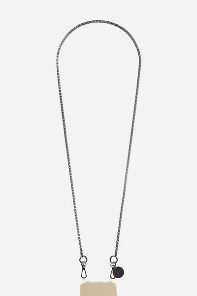 Chaine Longue Lia Noir 120 cm