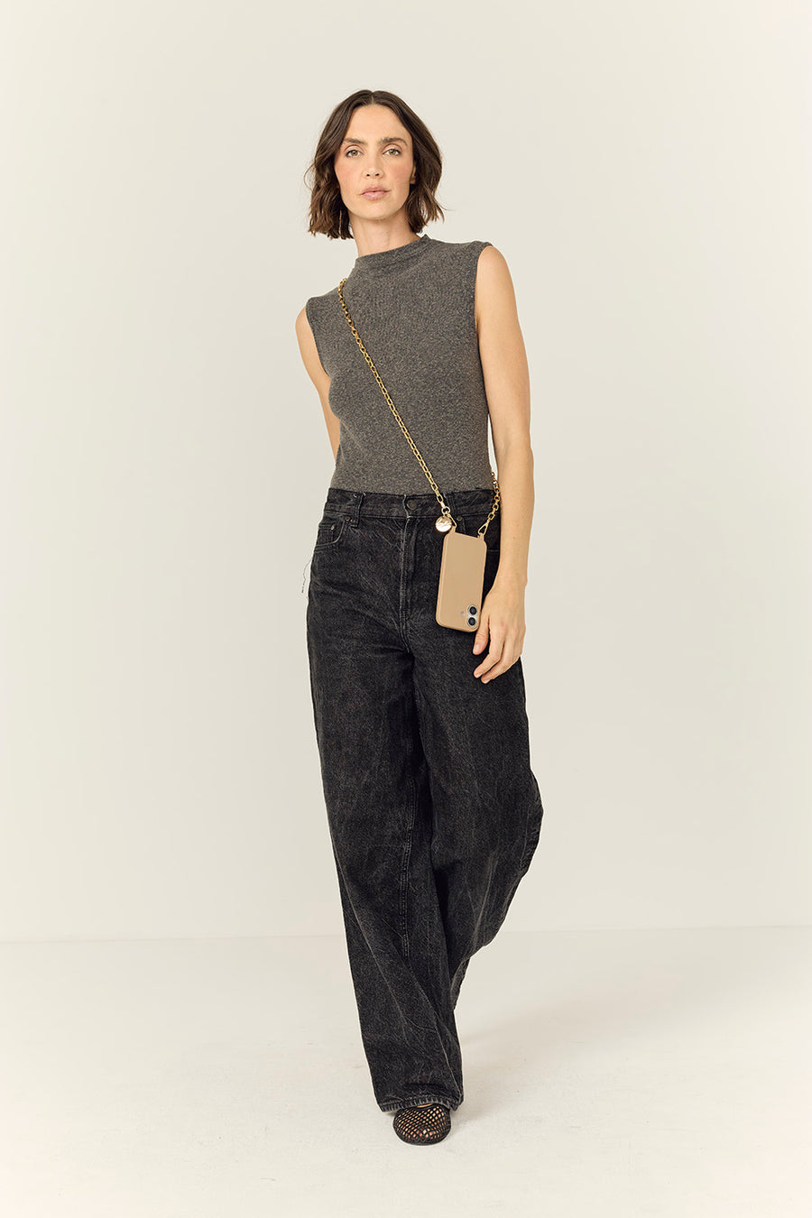 Chaine Longue Petra Dore 120 cm - 4
