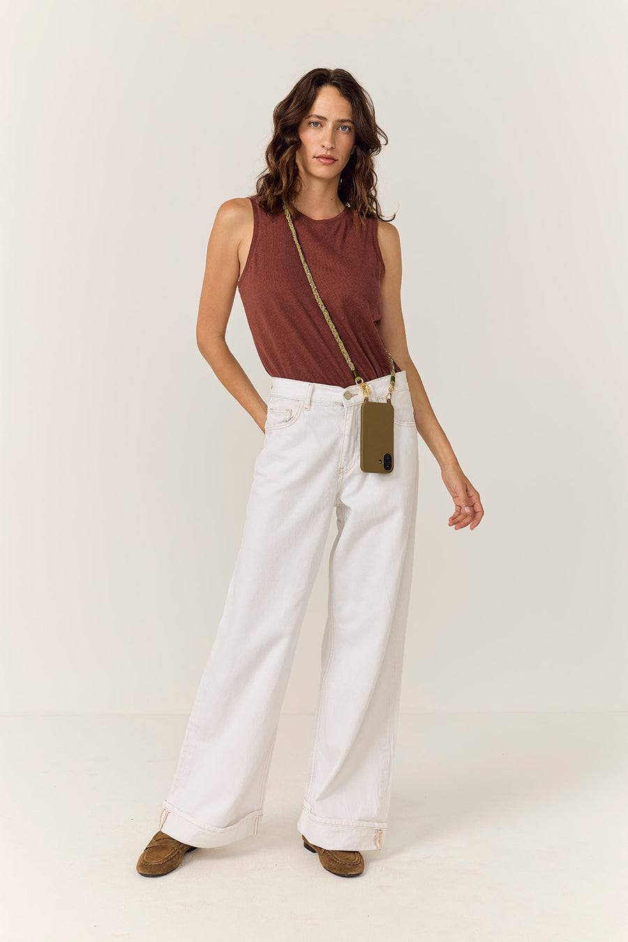 Chaine Longue Doha Kaki 120 cm - 4