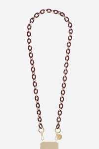 Chaine Longue Cassy Bordeaux 120 cm
