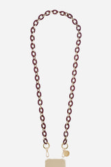 Chaine Longue Cassy Bordeaux 120 cm