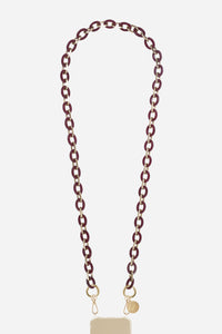 Chaine Longue Cassy Bordeaux 120 cm