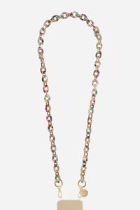 Chaine Longue Cassy Ecaille Multi 120 cm