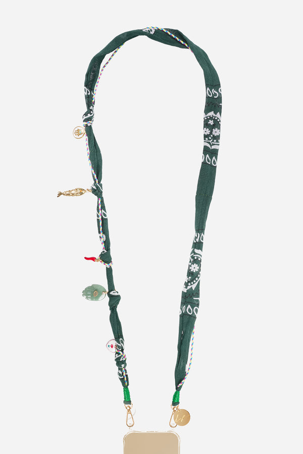 Chaine Longue Laia Vert 120 cm