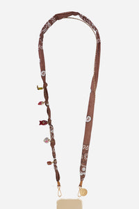 Chaine Longue Laia Marron 120 cm