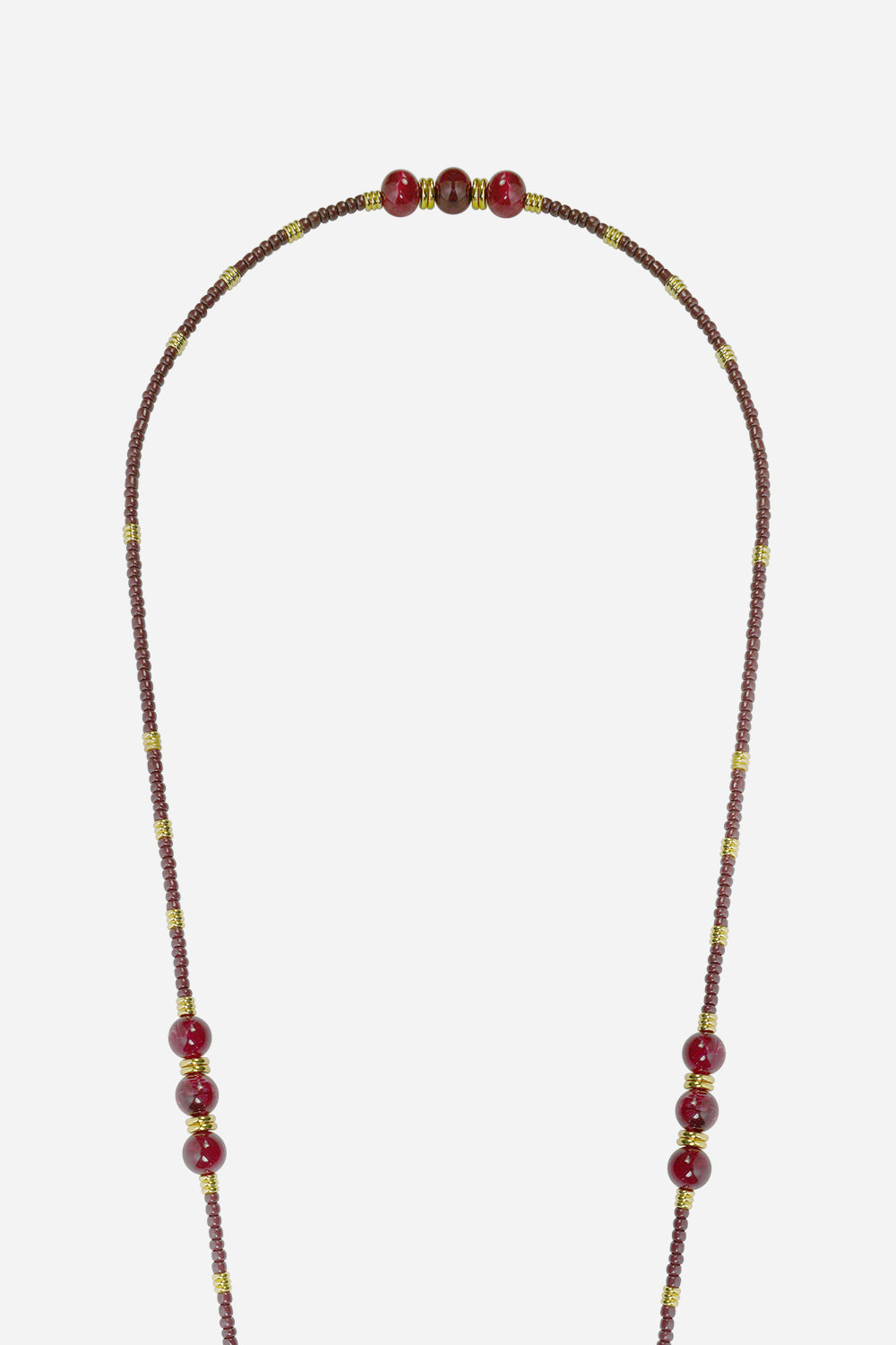 Long Iris Bordeaux Chain 120 cm