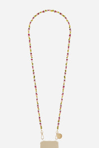 Long Liviya Bordeaux Rose Chain 120 cm