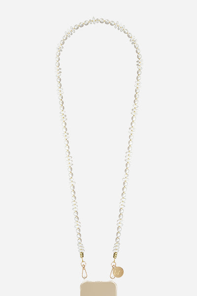 Chaine Longue Liviya Blanc 120 cm
