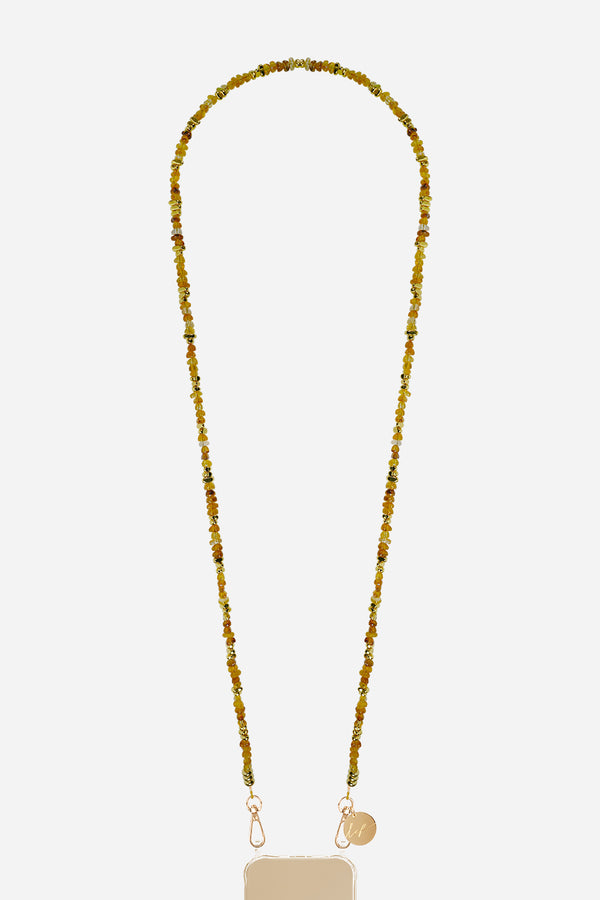 Chaine Longue Liviya Ambre 120 cm