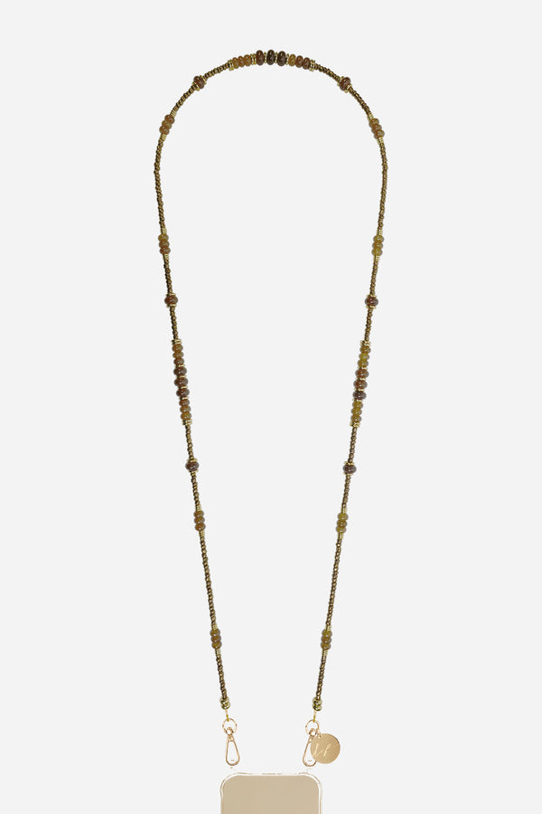 Chaine Longue Anouk Marron 120 cm