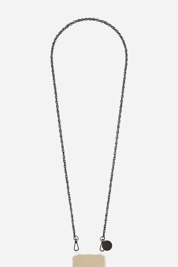 Chaine Longue Frankie Noir 120 cm