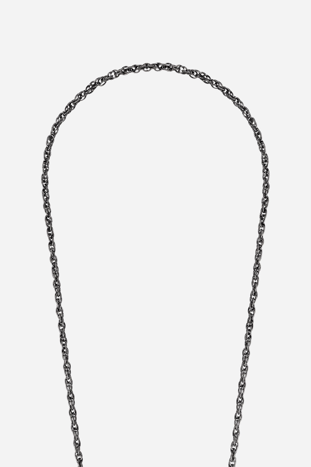 Chaine Longue Frankie Noir 120 cm - 5