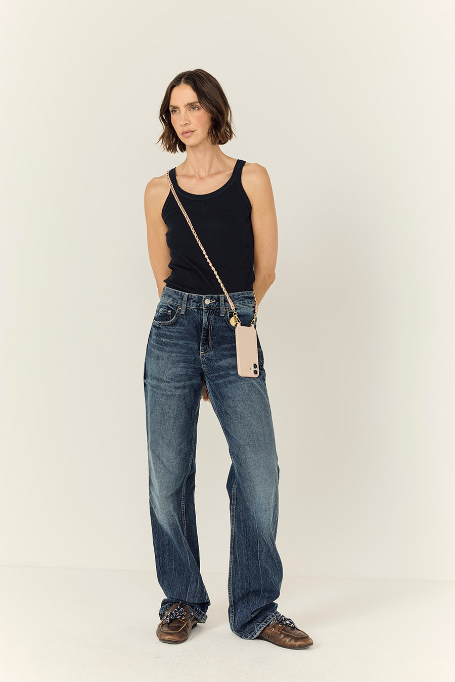 Chaine Longue Lou Nude 120 cm - 4