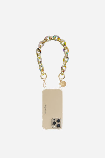 Chaine Courte Cassy Ecaille Multi 40 cm