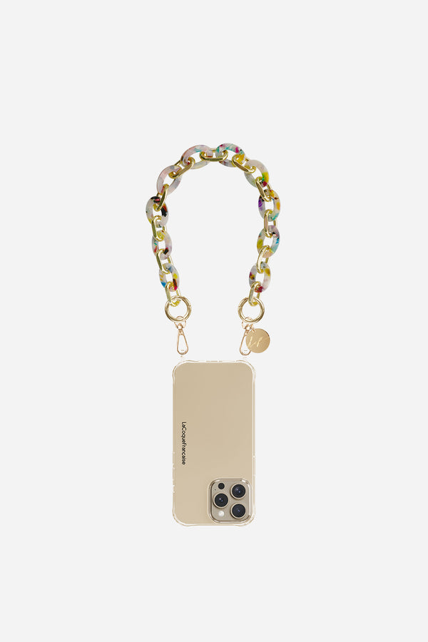 Chaine Courte Cassy Ecaille Multi 40 cm