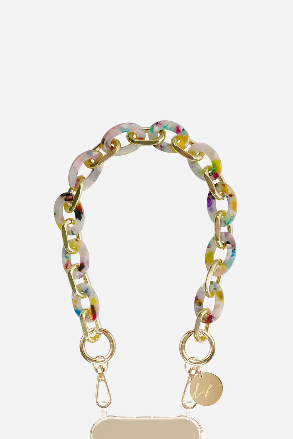 Chaine Courte Cassy Ecaille Multi 40 cm