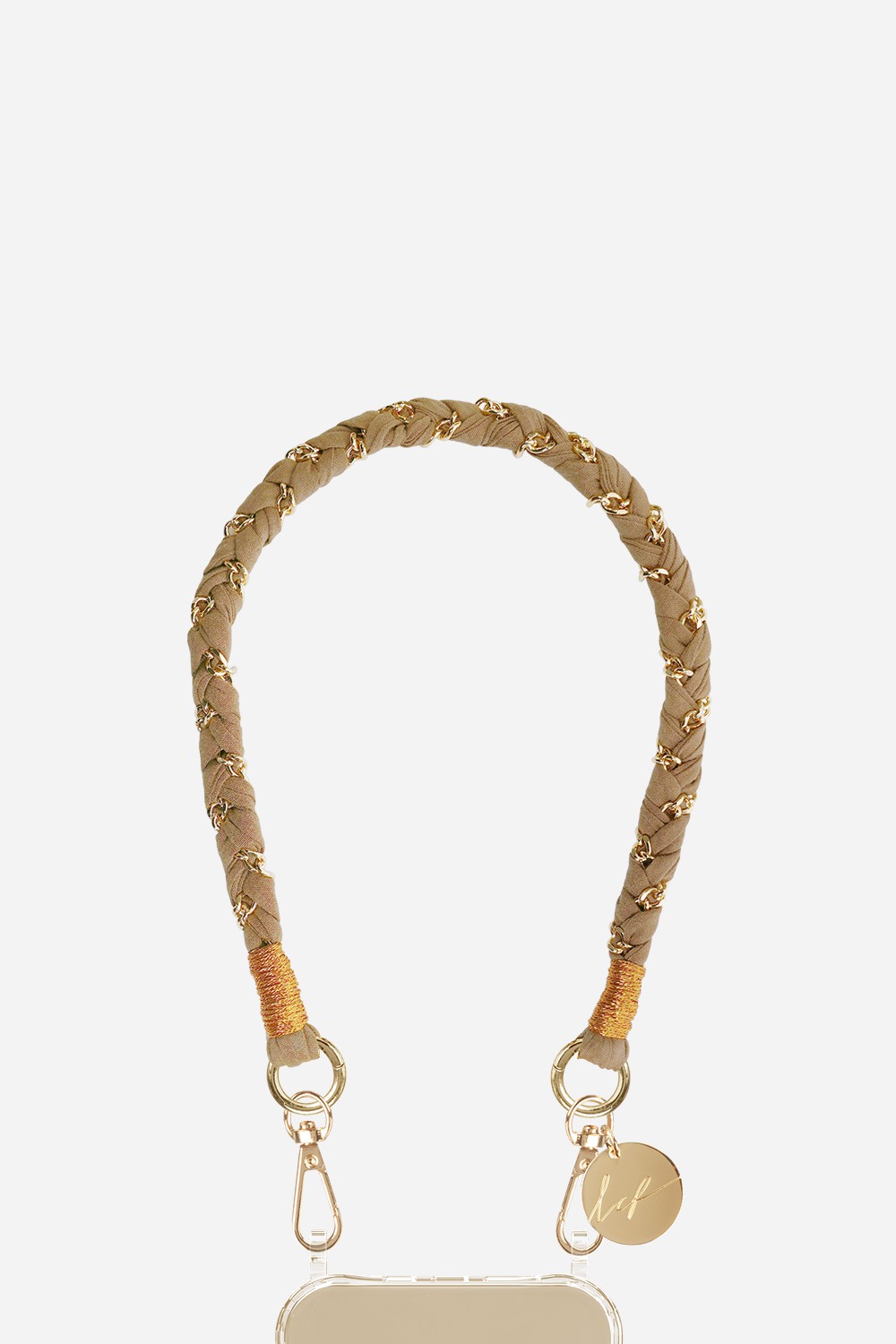 Chaine Courte Doha Marron 40 cm