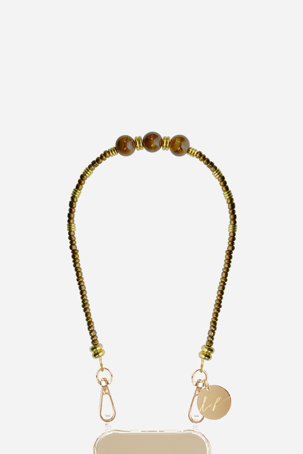 Chaine Courte Iris Bronze 40 cm