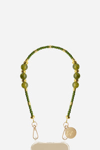 Chaine Courte Iris Kaki 40 cm