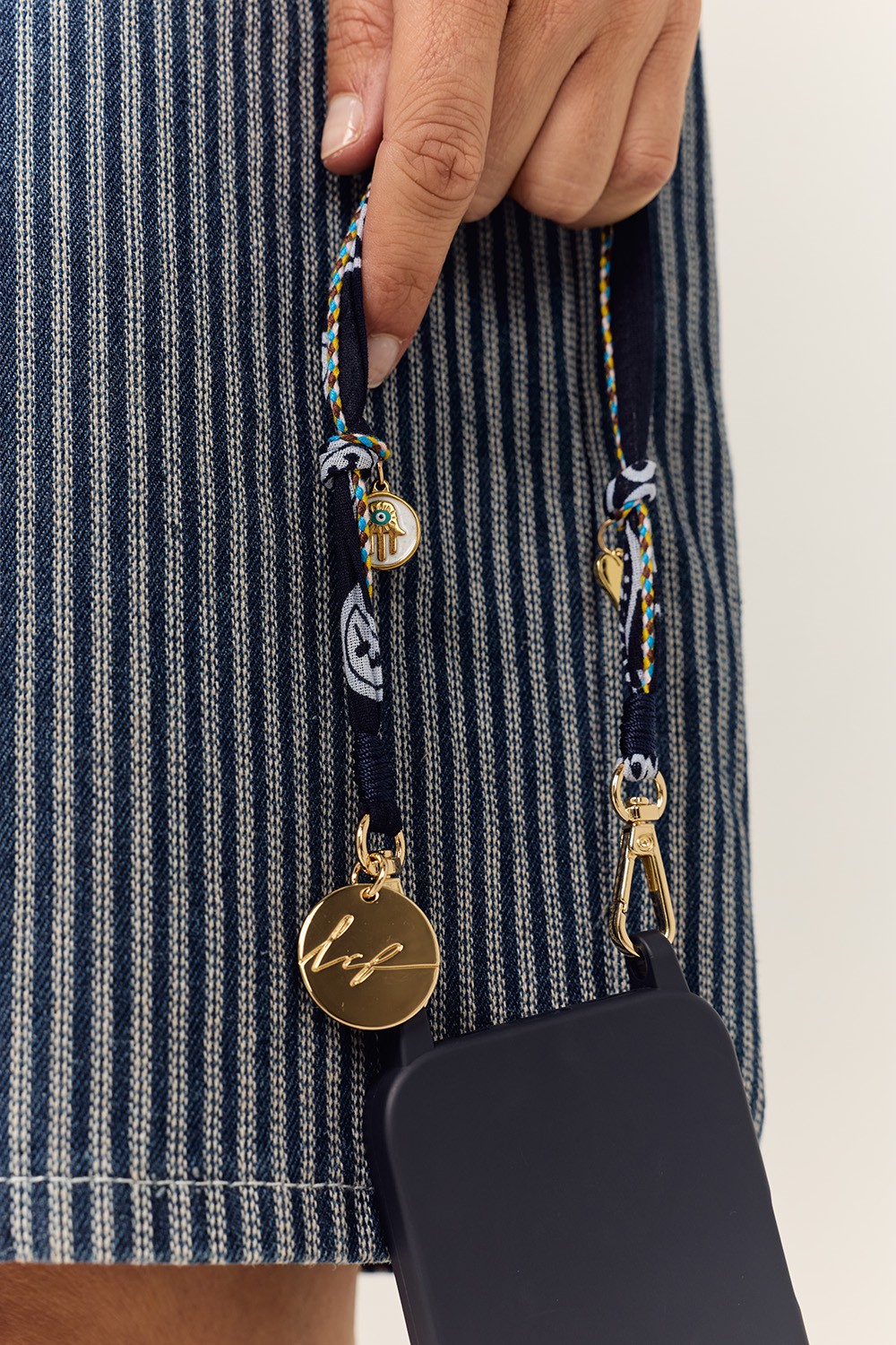 Laia Short Necklace Blue 40 cm