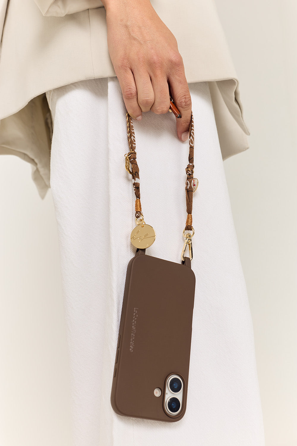 Chaine Courte Laia Marron 40 cm - 3