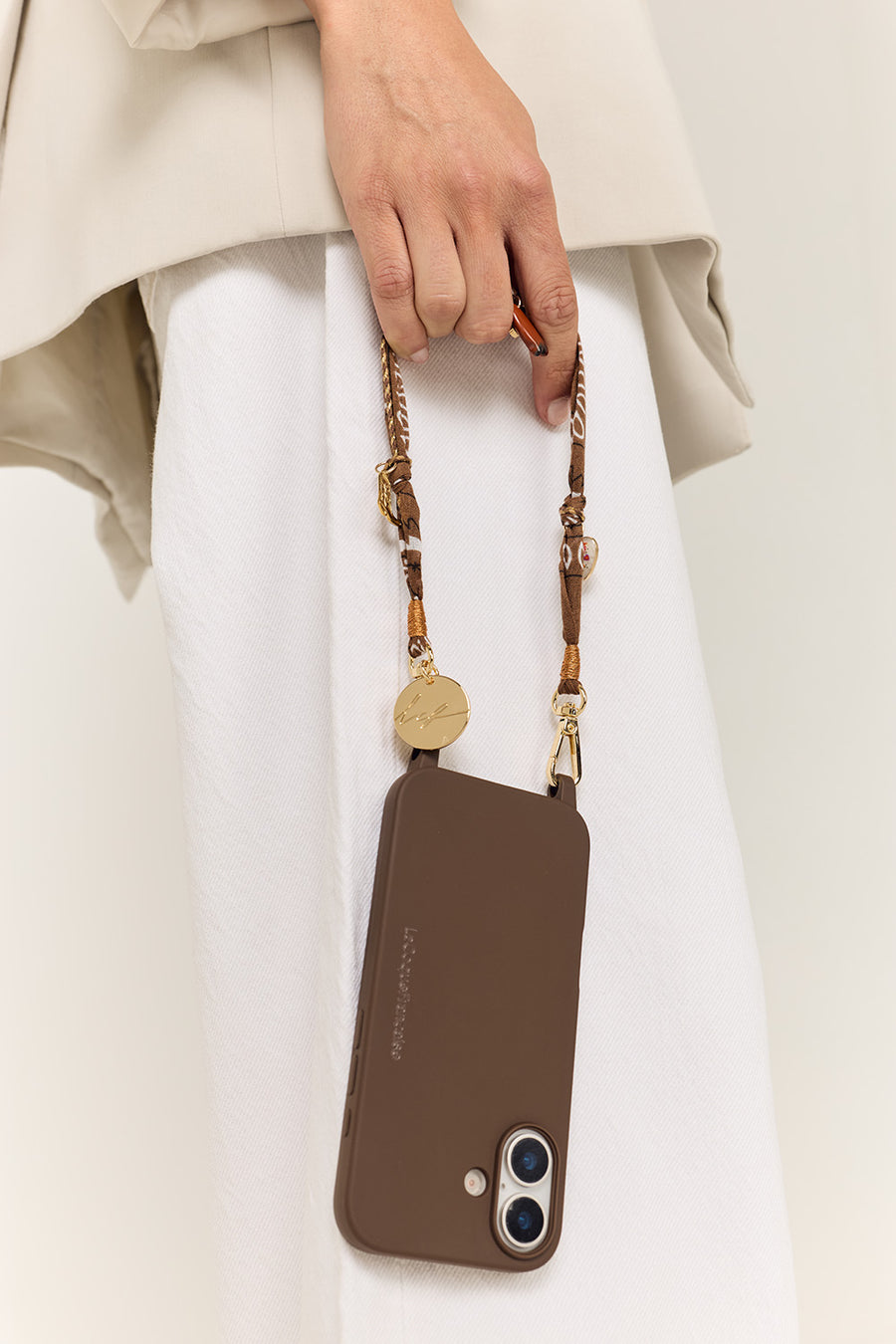 Chaine Courte Laia Marron 40 cm - 3