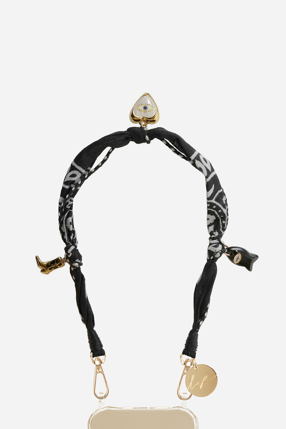Short Necklace Laia Black 40 cm