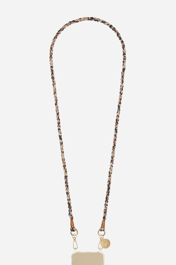 Chaine Longue Elia Marron 120 cm