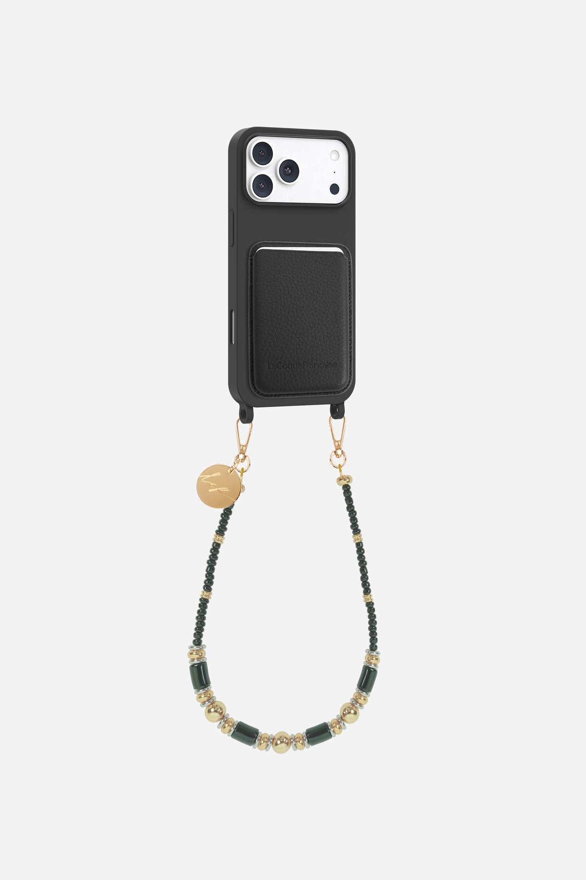 COQUE ANNEAUX + PORTE CARTE + CHAINE COURTE