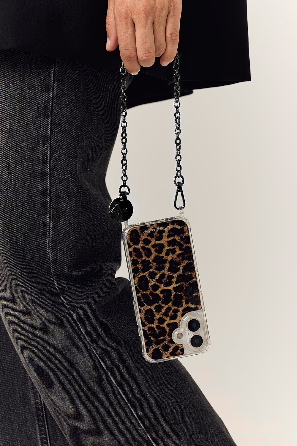 Aya Black Short Chain 40 cm