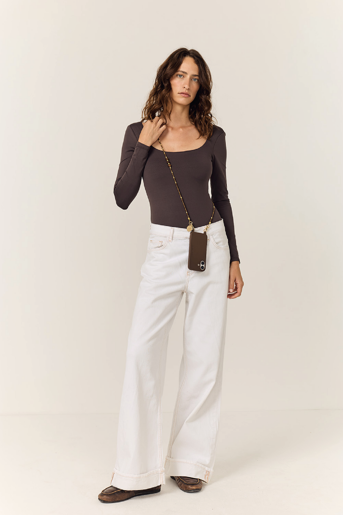 Iris Bronze Long Chain 120 cm