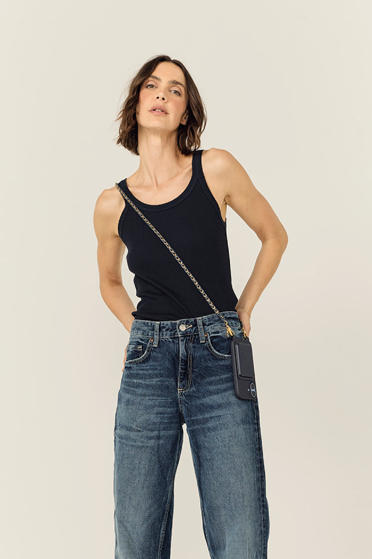 Long Lou Chain Blue 120 cm