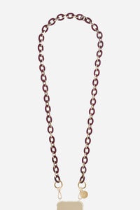 Chaine Longue Cassy Bordeaux 120 cm