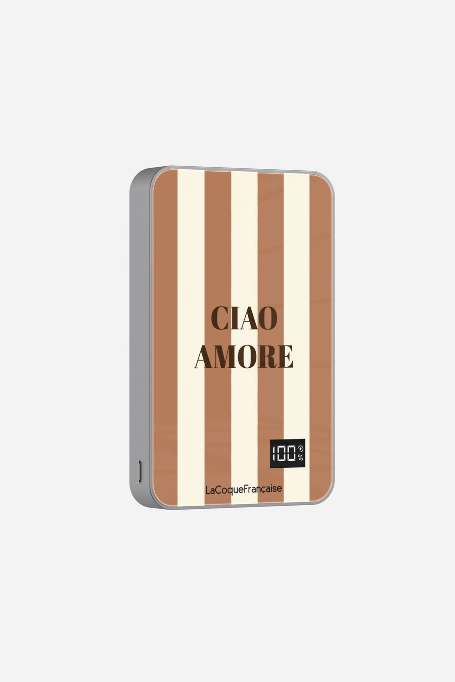 Coque anneaux + batterie + chaine courte Ciao Amore Beige et Marron - 4