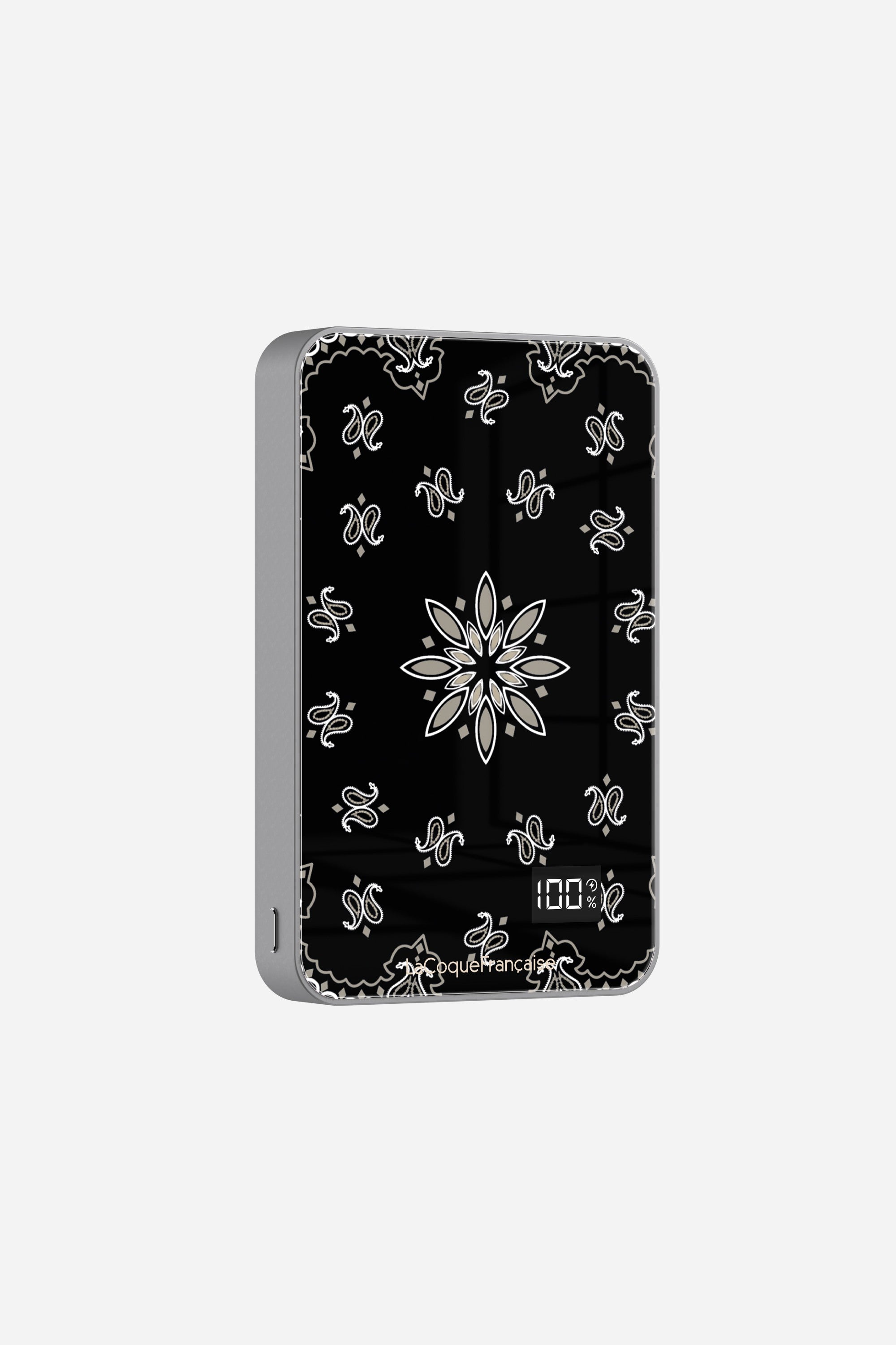 Ring case + battery + short chain Black Bandana