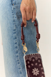Coque Anneaux Imprimee Bandana Brun