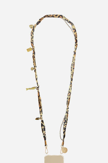 Chaine Longue Laia Leopard 120 cm