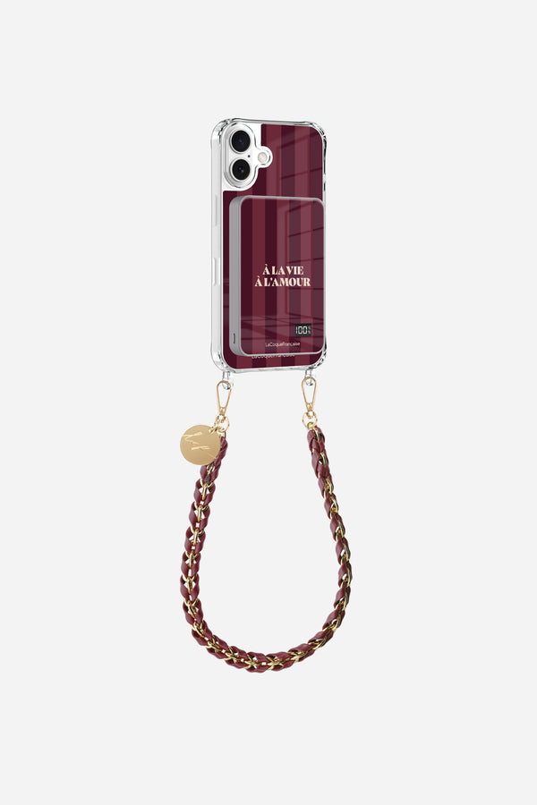 Coque anneaux + batterie + chaine courte A la vie A l'amour