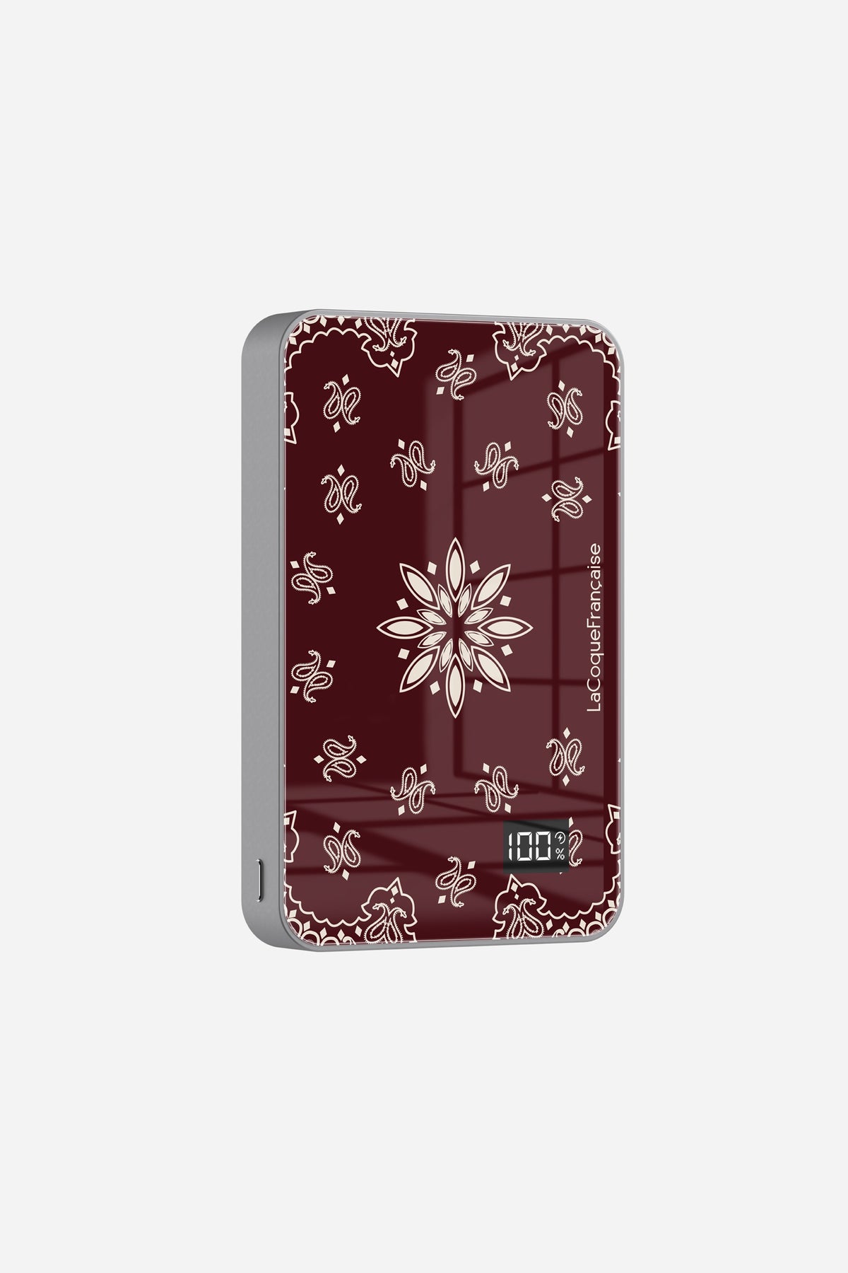 Coque sans anneaux + Batterie Bandana Bordeaux - 3