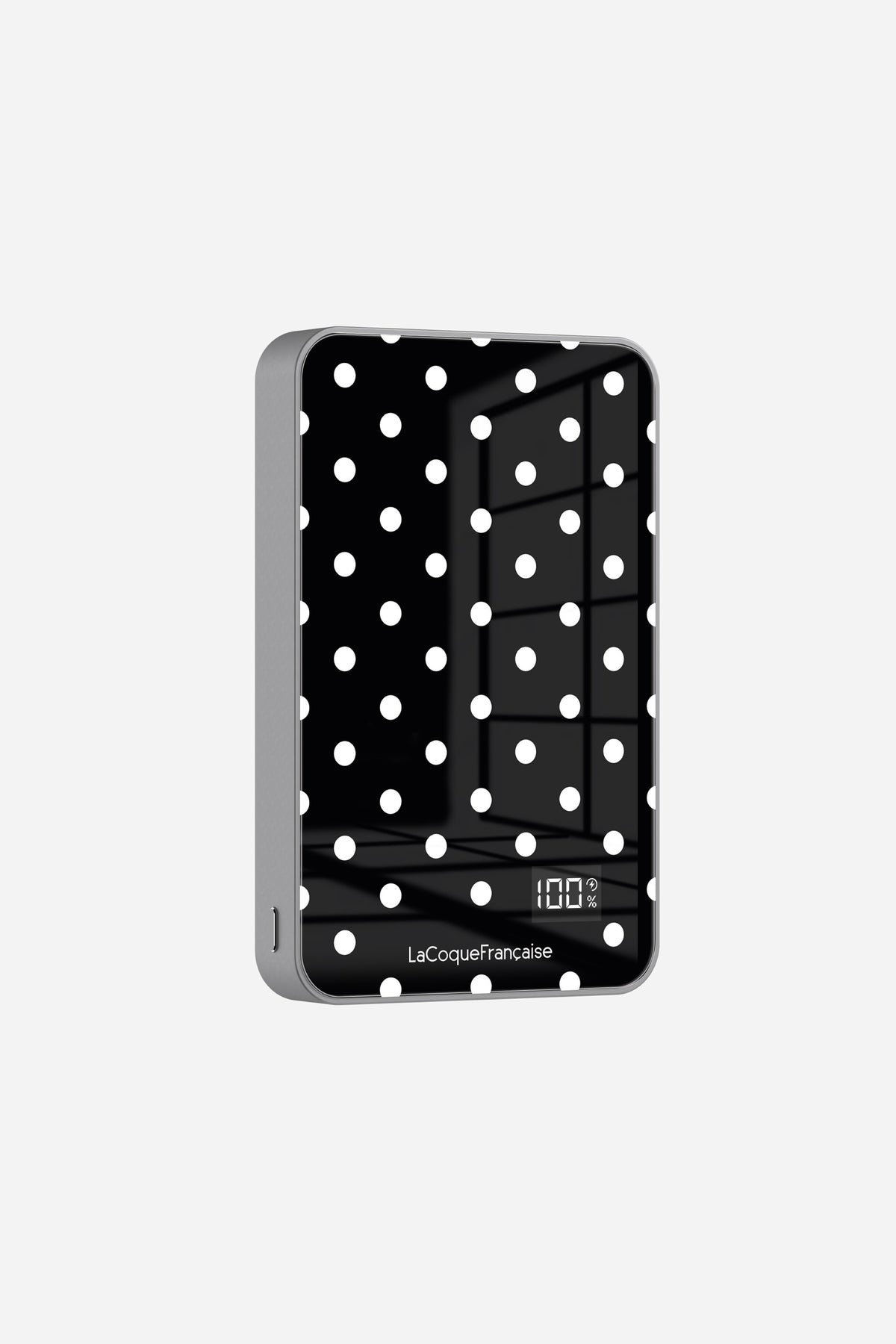 Coque sans anneaux + Batterie Pois Blanc - 3