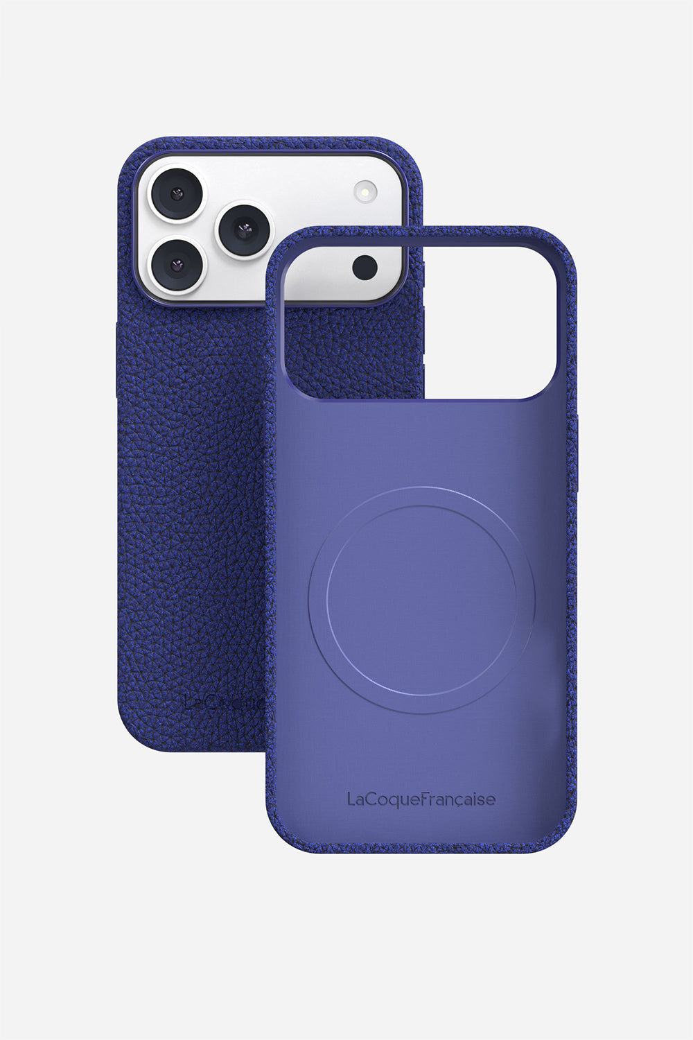 Coque Cuir Bleu - 2