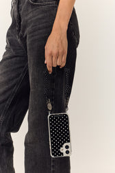 Coque Anneaux Imprimee Pois Blanc