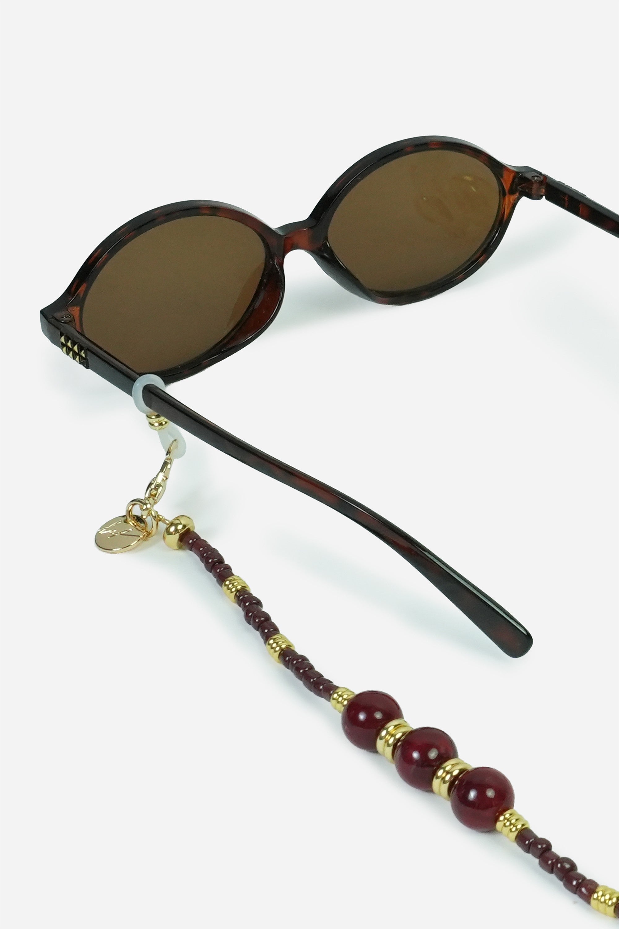 Bijoux Chaine De Lunettes Iris Bordeaux 72 cm - 2