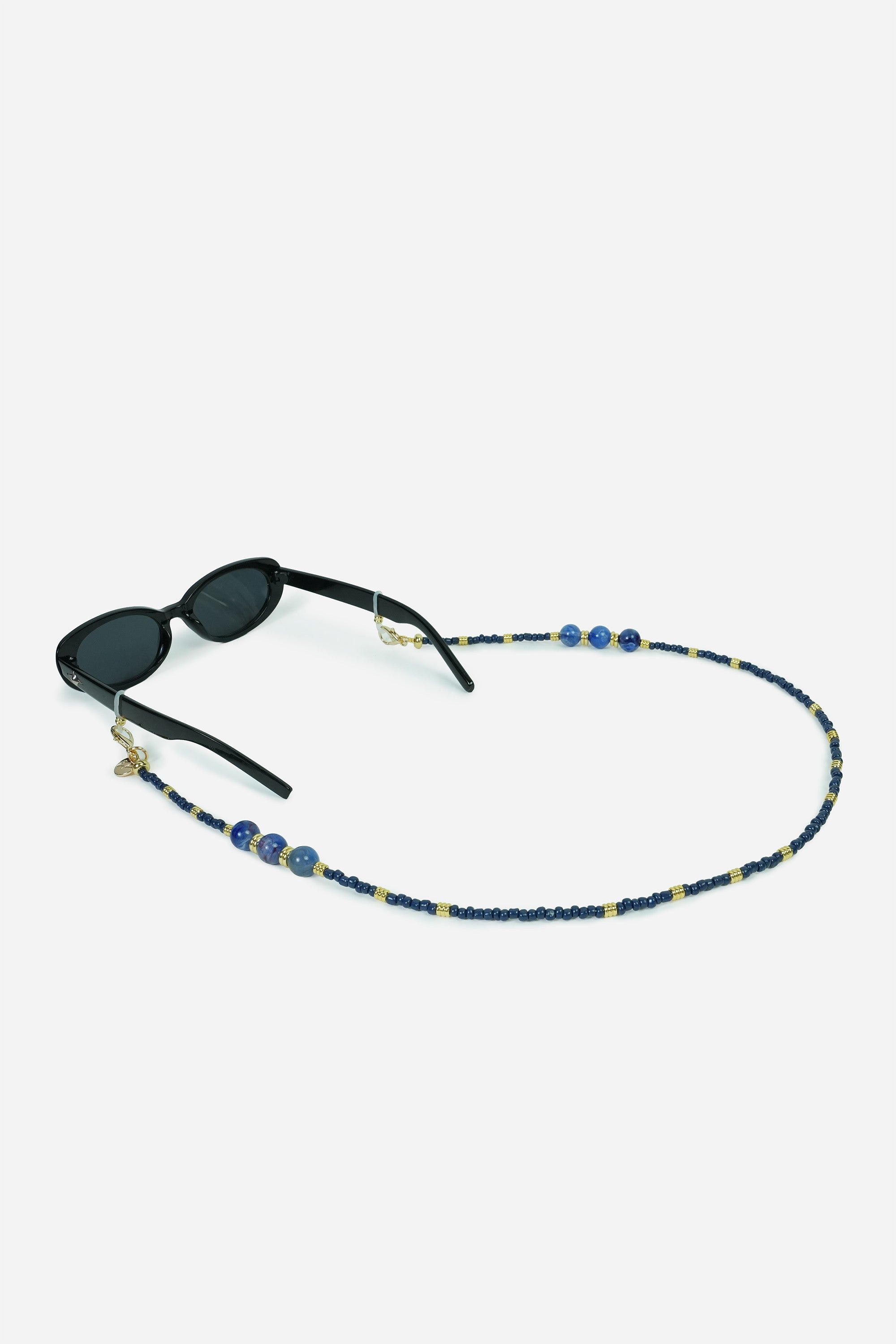 Bijoux Chaine De Lunettes Iris Marine 72 cm