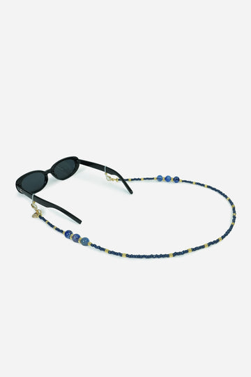 Bijoux Chaine De Lunettes Iris Marine 72 cm