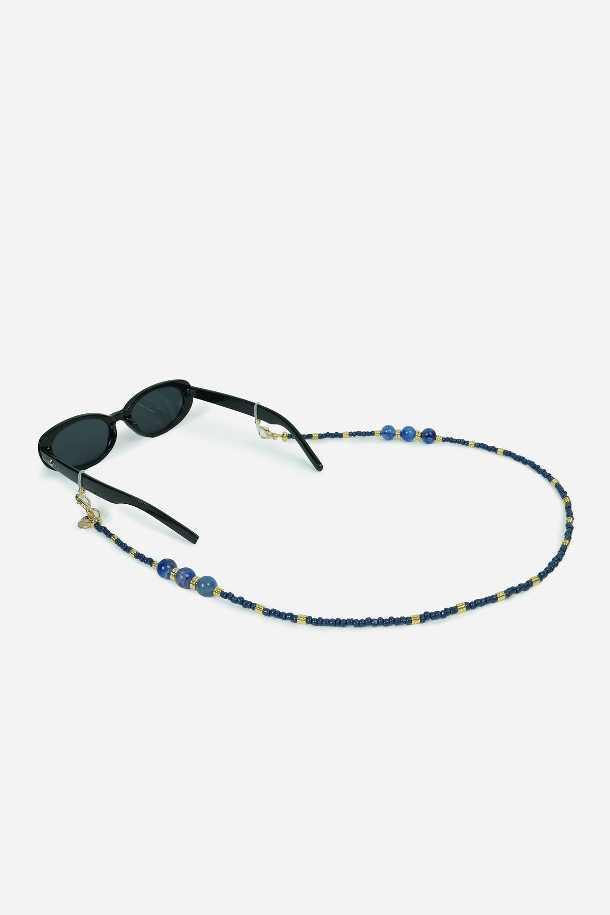 Bijoux Chaine De Lunettes Iris Marine 72 cm