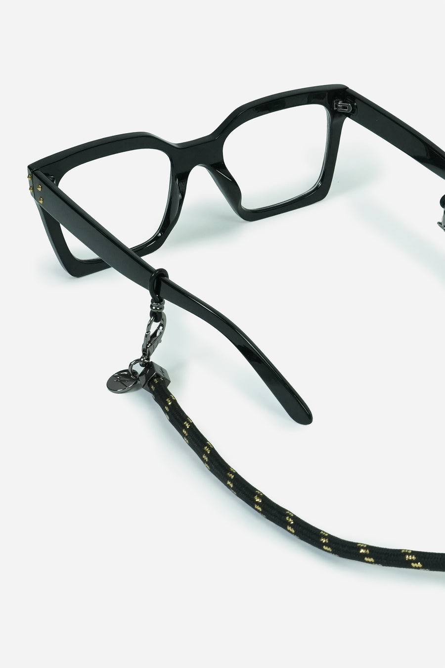 Bijoux Chaine De Lunettes Liam Noir Et Dore 72 cm - 2