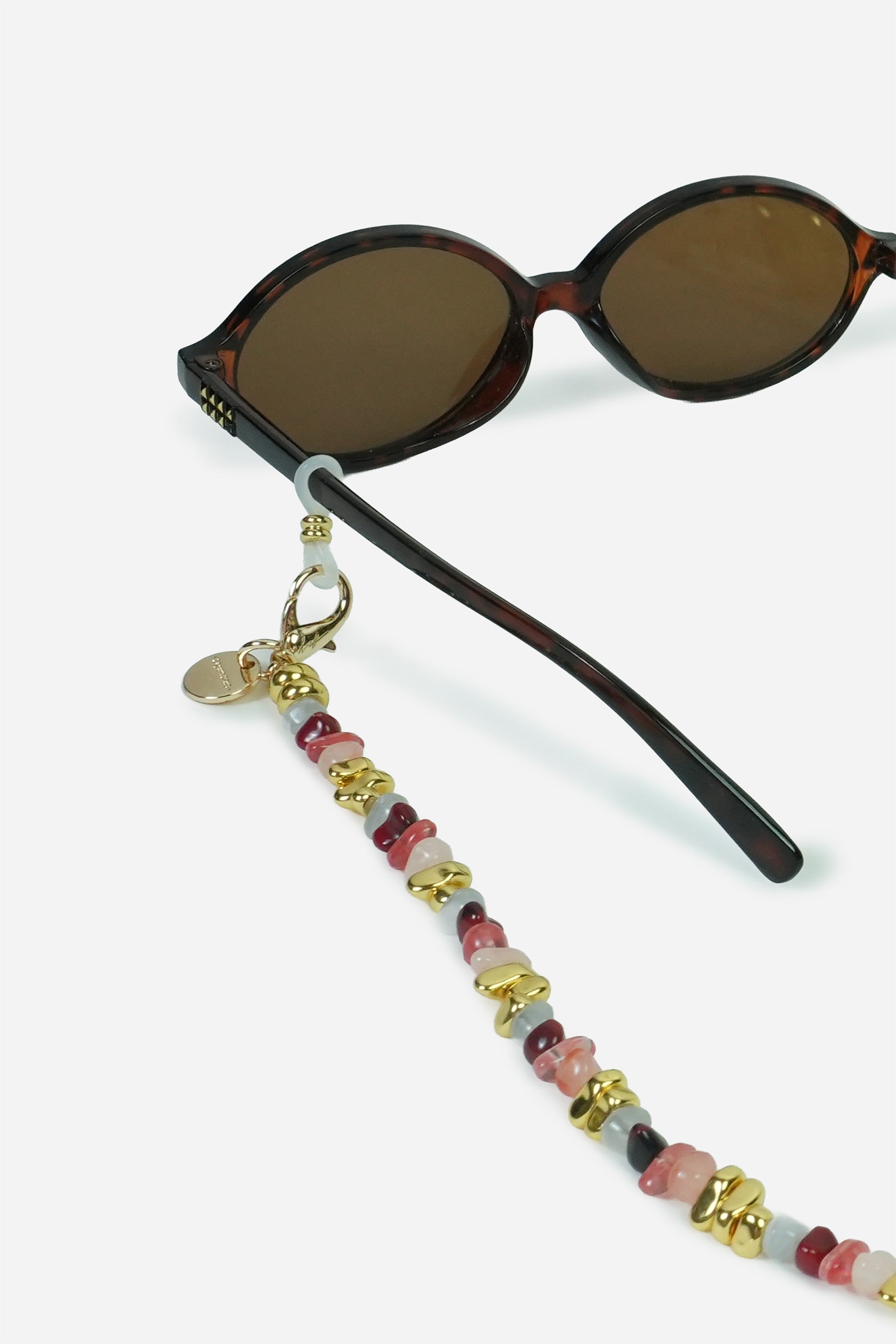 Bijoux Chaine De Lunettes Liviya Rose Bordeaux 72 cm - 2